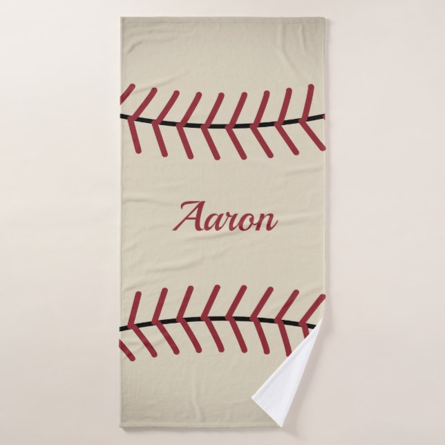 Personalised Baseball Bath Towel (Bath Towel)