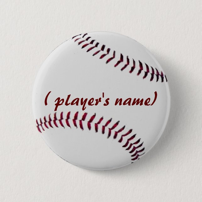 Personalised Baseball Button (Front)