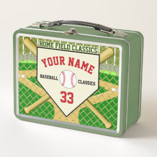 Personalised Baseball Classics Home Field Lunchbox