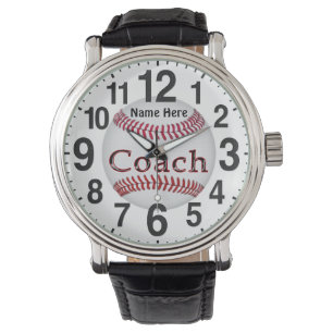 Personalised Baseball Coach Gifts BASEBALL WATCHES