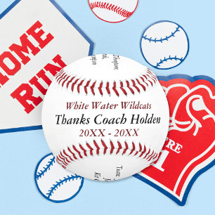Personalised Baseball Coach Thank You Gifts