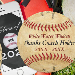 Personalised Baseball Coach Thank You Gifts