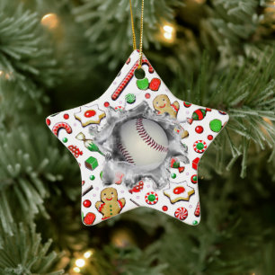Personalised Baseball Collectable Ceramic Ornament