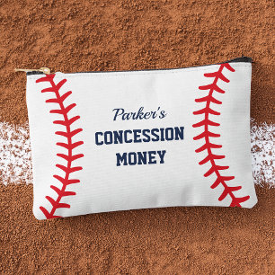 Personalised Baseball Concession Money Accessory Pouch