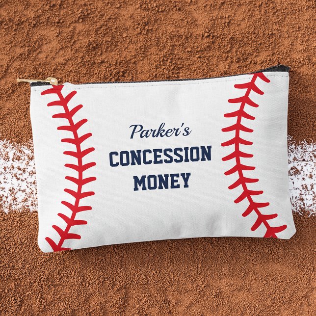 Personalised Baseball Concession Money Accessory Pouch (Creator Uploaded)