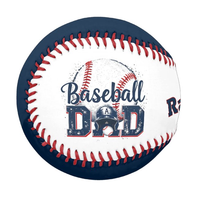 Personalised Baseball Dad Keepsake (Back Right)