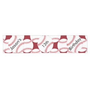 Personalised Baseball Design Table Runner