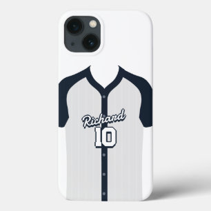 Personalised Baseball Fan Jersey Name and Number G iPhone 13 Case