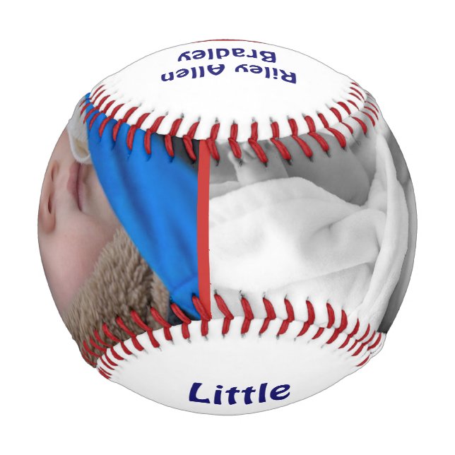 Personalised Baseball for Newborn Babies Gift (Front)