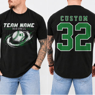 Personalised Baseball Game Day Team  T-Shirt