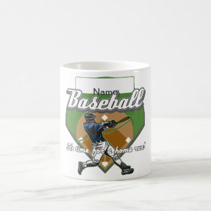 Personalised Baseball Home Run Coffee Mug