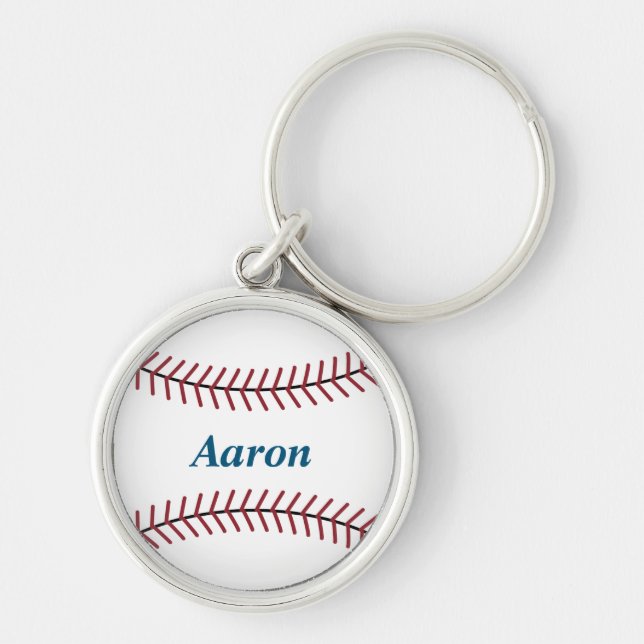 Personalised Baseball Keychain  (Front)