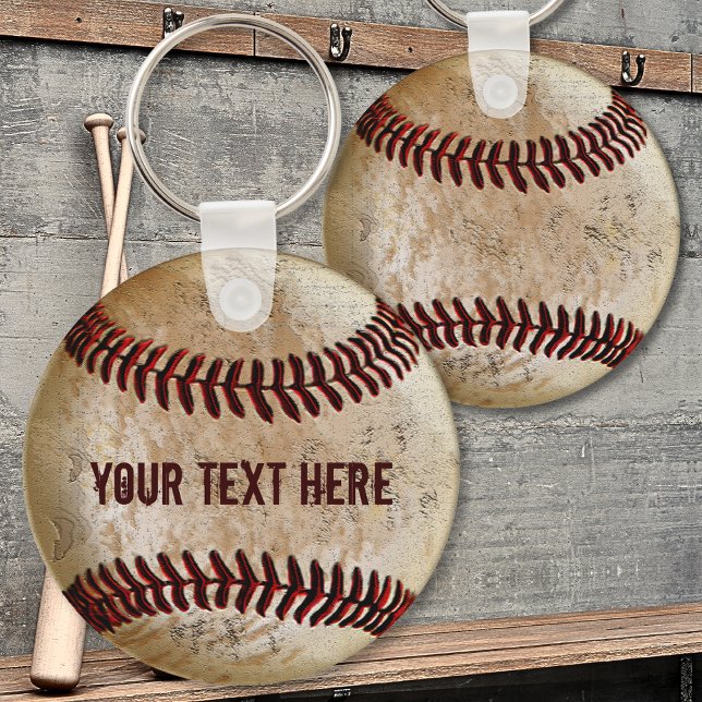 Personalised Baseball Keychains for TEAM or COACH (Gift ideas for baseball team. Baseball gifts for players from coach. Baseball team gifts. )