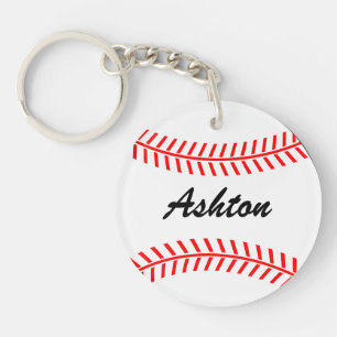 Personalised baseball keychains with custom name