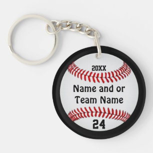Personalised Baseball Keychains, Your Team Colours Key Ring