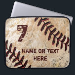 Personalised Baseball Laptop Case, NAME and NUMBER Laptop Sleeve<br><div class="desc">Personalised Baseball Case customised with your own NAME and Jersey NUMBER, Monogram or simply delete it. Under Personalise it area, to your right, highlight the temporary text and type in your text into the 2 Text Box Templates. New iPhone 6 PLUS and iPhone 6 Cases to match this cool baseball...</div>