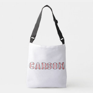 Personalised Baseball Letters Name Crossbody Bag