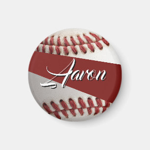Personalised Baseball Magnet