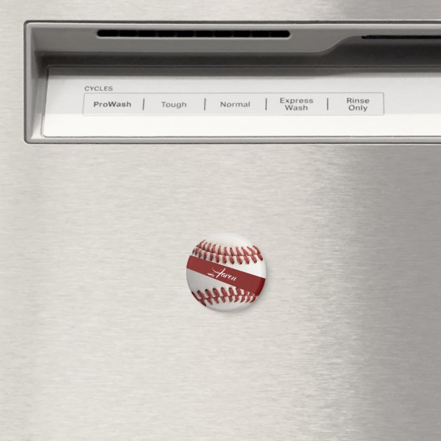  Personalised Baseball Magnet (In Situ (Dishwasher))