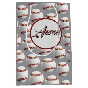 Personalised Baseball Medium Gift Bag