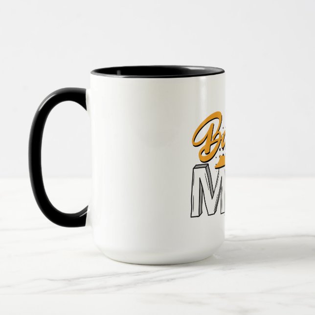 Personalised Baseball MoM Coffee Mug (Left)