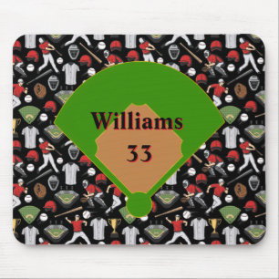 Personalised Baseball Mousepad