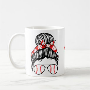 Personalised Baseball Mum Gift Coffee Mug