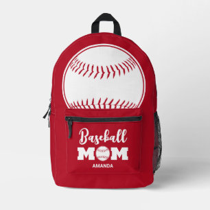 Personalised Baseball Mum Mother's Day Printed Backpack