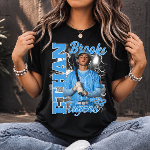 Personalised Baseball Mum Player Bootleg Style T-Shirt
