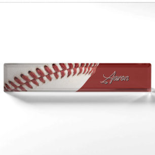 Personalised Baseball Nameplate