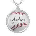 Personalised Baseball Necklace