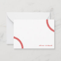 Personalised Baseball Notecards