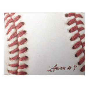 Personalised Baseball Notepad