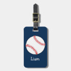 Personalised Baseball on Blue Kids Boys