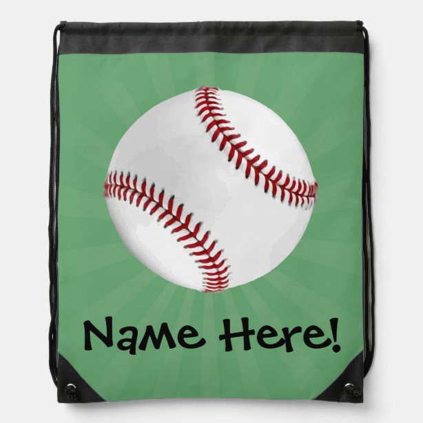 green baseball bag