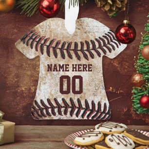 Personalised Baseball Ornaments