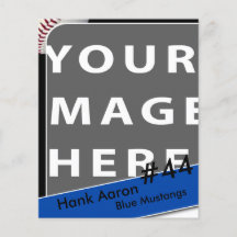 Personalised Baseball Photo Card