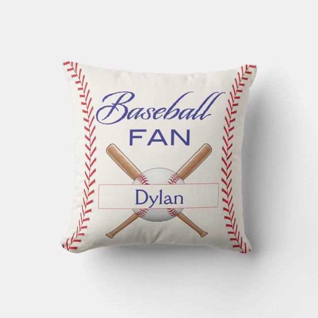 Personalised Baseball Pillow (Front)
