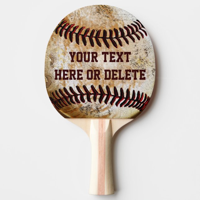 Personalised Baseball Ping Pong Paddle (Front)