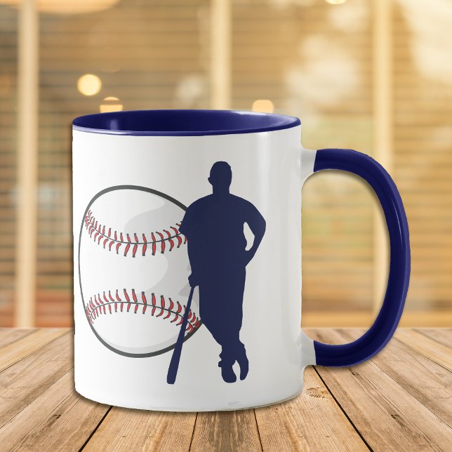 Personalised Baseball Player Mug (Creator Uploaded)