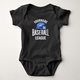 Personalised Baseball Player NAME Team Champ Club Baby Bodysuit