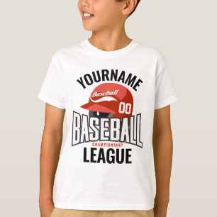 Personalised Baseball Player NAME Team Champ Club  T-Shirt