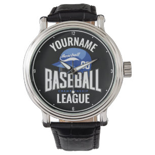 Personalised Baseball Player NAME Team Champ Club Watch