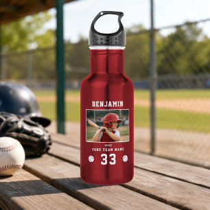 Personalised Baseball Player Photo Sports 532 Ml Water Bottle