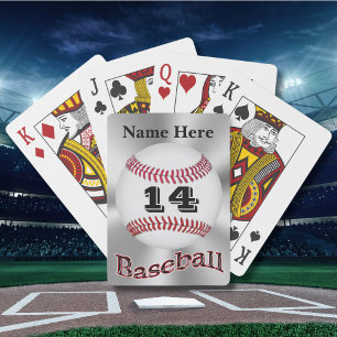 Personalised Baseball Playing Cards for Guys