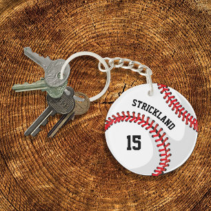 Personalised Baseball Sports Fan Key Ring