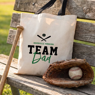 Personalised Baseball Team Dad Fathers Day Gift Tote Bag