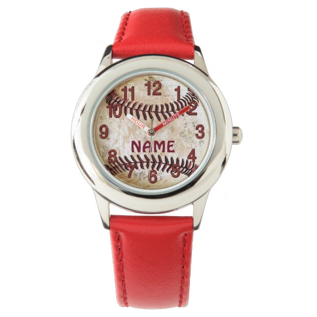 Personalised Baseball Watches for Boys (Front)