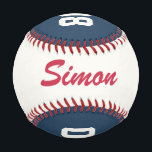 Personalised Baseball with name and age<br><div class="desc">Surprise the "birthday" boy or girl with a personalised baseball. The perfect gift for every baseball fan or baseball birthday party. Matching invitations and decorations available.</div>