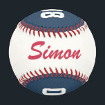 Personalised Baseball with name and age<br><div class="desc">Surprise the "birthday" boy or girl with a personalised baseball. The perfect gift for every baseball fan or baseball birthday party. Matching invitations and decorations available.</div>